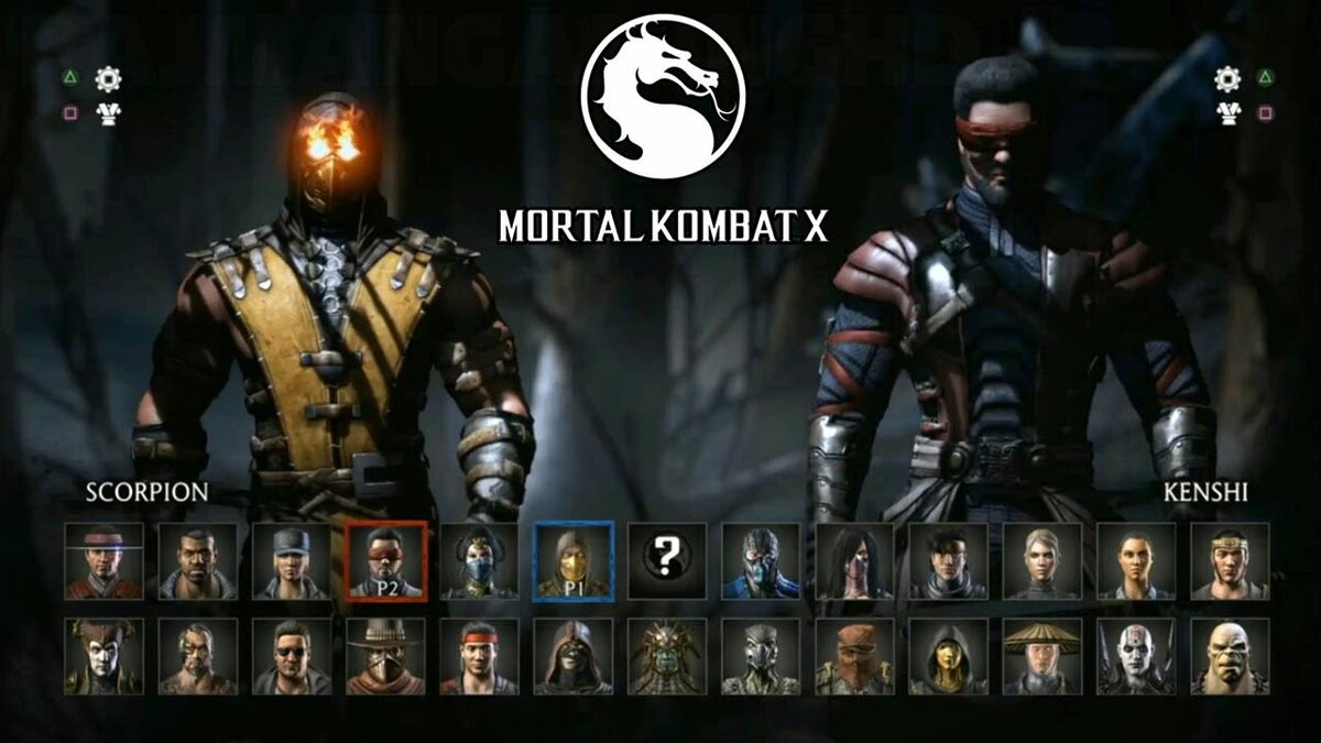 Меню выбора бойцов из игр Mortal Kombat | Игры и комиксы | Дзен