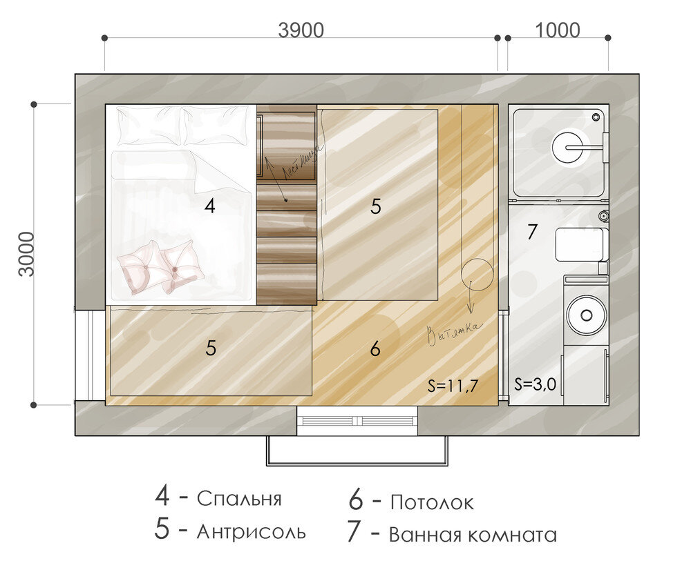 Квартира 14,7 кв.м для геологов | 4living.su | Дзен