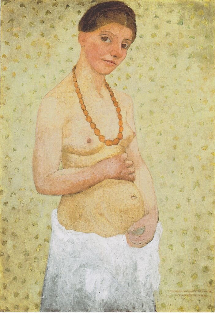 .Paula Modersohn-Becker. Autoportrait au Sixième Anniversaire de Mariage, 1906, May 25. 
Museen Böttcherstrasse, Paula Modersohn-Becker Museum, Brême 
