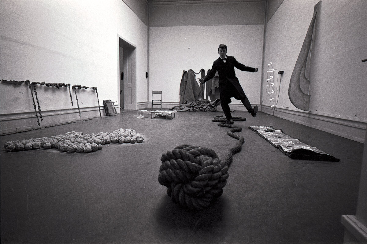 “When Attitudes Become Form” at Kunsthalle Bern, 1969
Mario Merz, Robert Morris, Barry Flanagan and Bruce Nauman