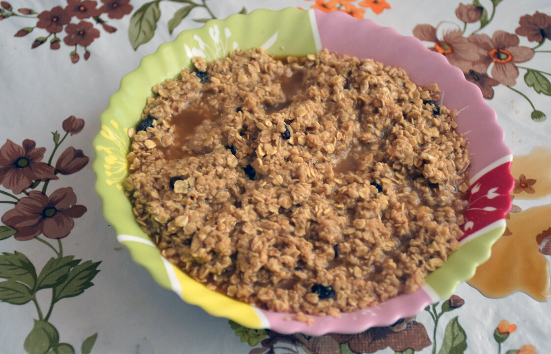 Хлопья заливаем кофе