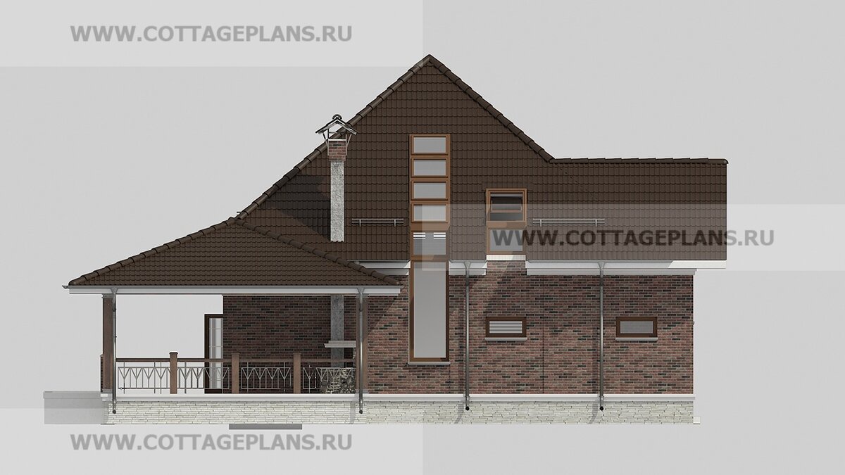 Проект 2 этажного дома 183 м2, с вторым светом, с 4 спальнями, с гаражом на  1 машину. С барбекю на террасе. Может это Ваш дом? | Проничев Владислав |  Дзен