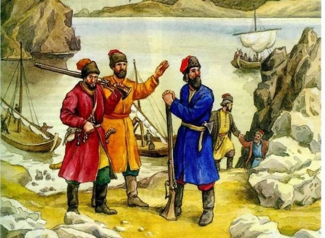 Казаки. Такими и были первые русские землепроходцы на Дальнем Востоке в далёком XVII в. Взято с интернет-ресурса.