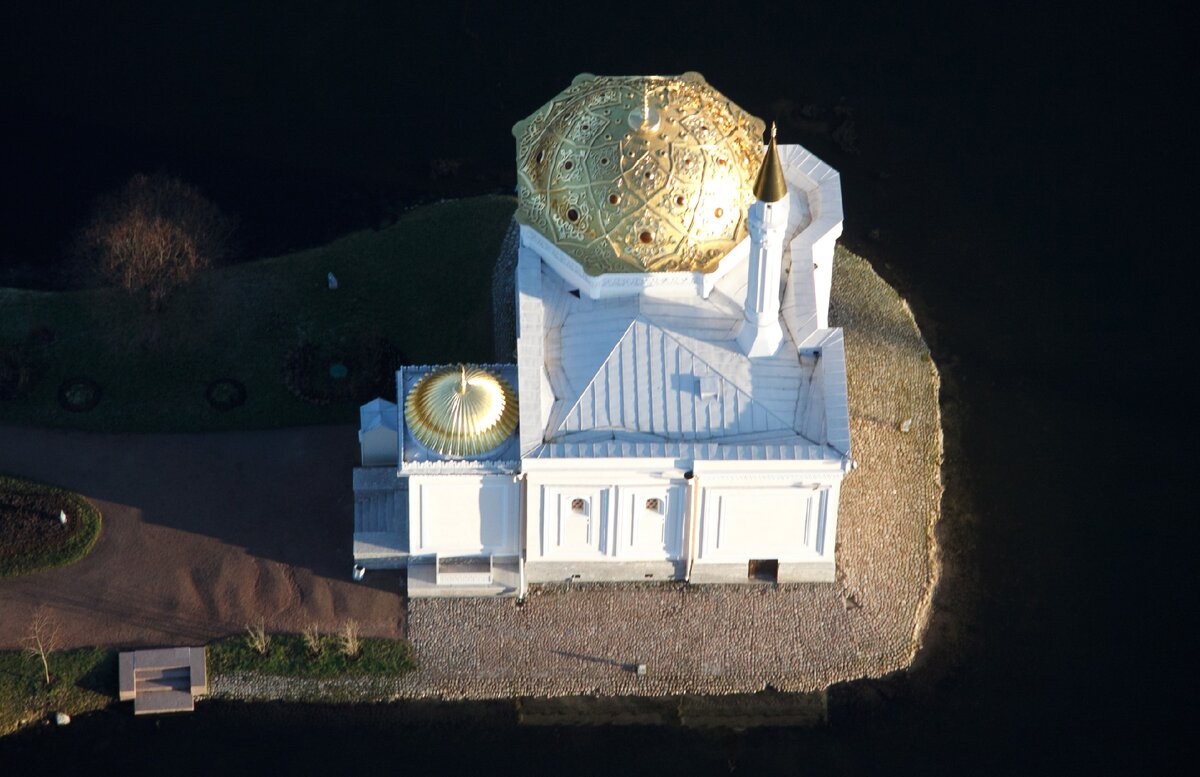 Павильон Турецкая баня с воздуха. Фото - Шарапов. 