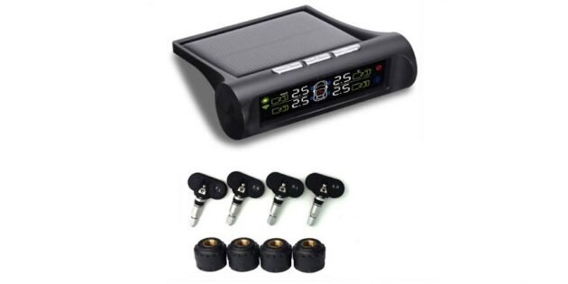 Умный гаджет для отслеживания давления в каждой из шин, который подскажет о проколе и утечке.