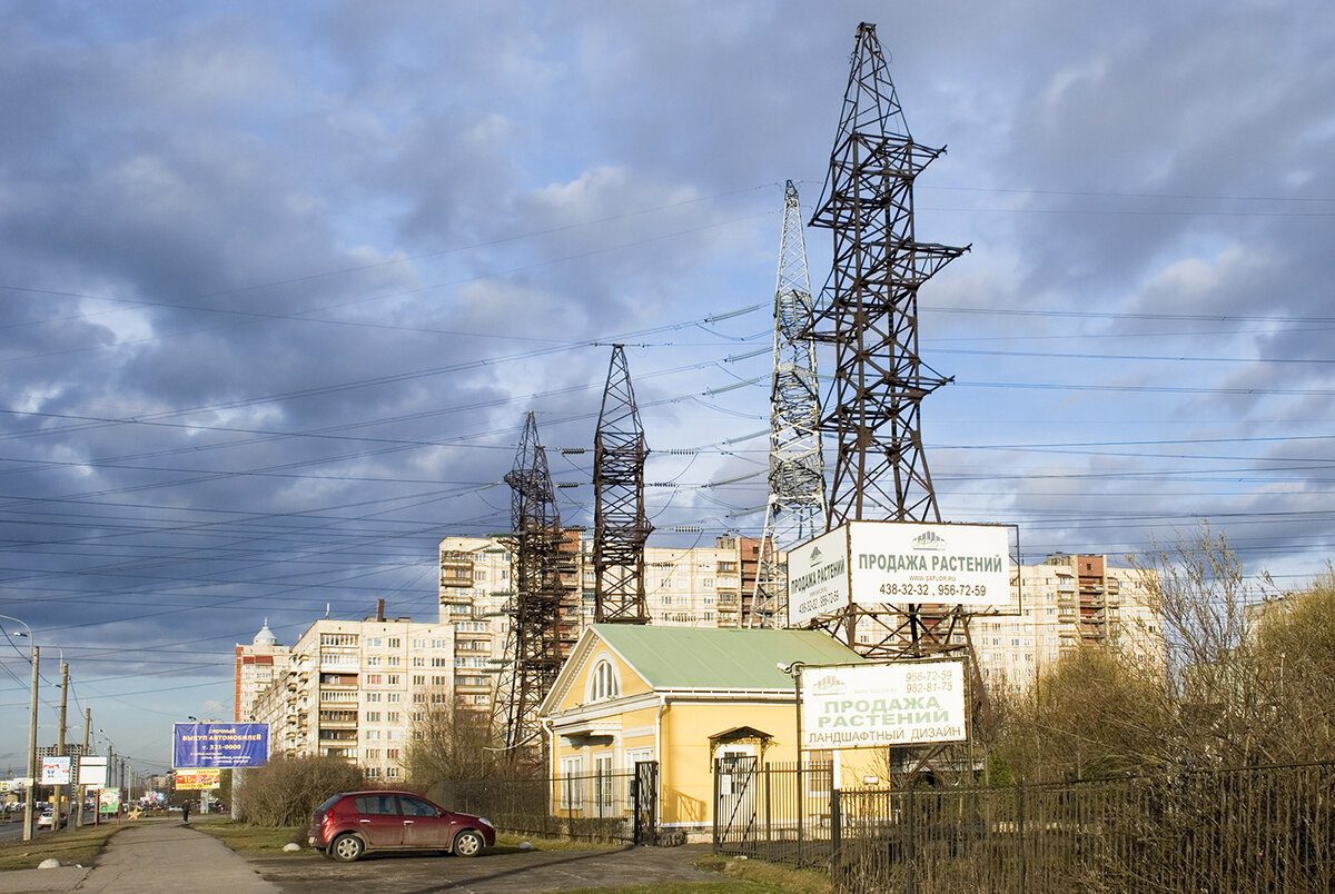 ЛЭП в городском пейзаже. Фотоальбом. Санкт-Петербург | Беглым взглядом |  Дзен