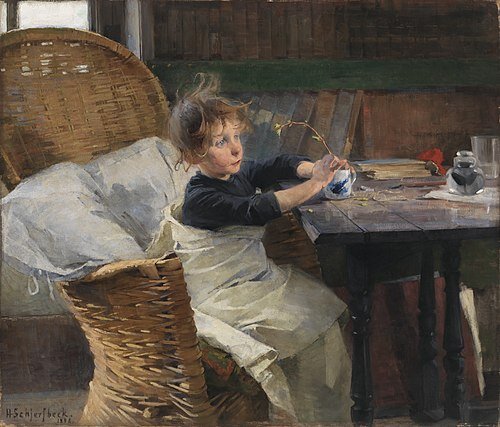 Хелене Шерфбек. Выздоравливающая. 1887