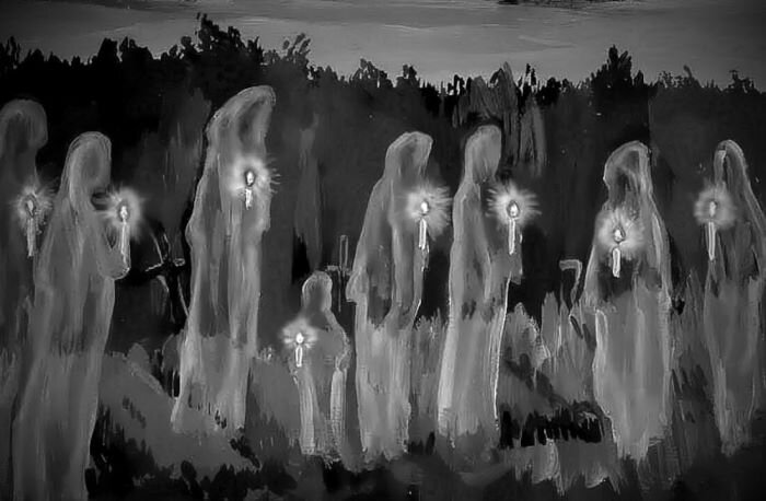 Астральные тела некоторое время остаются на Земле. 