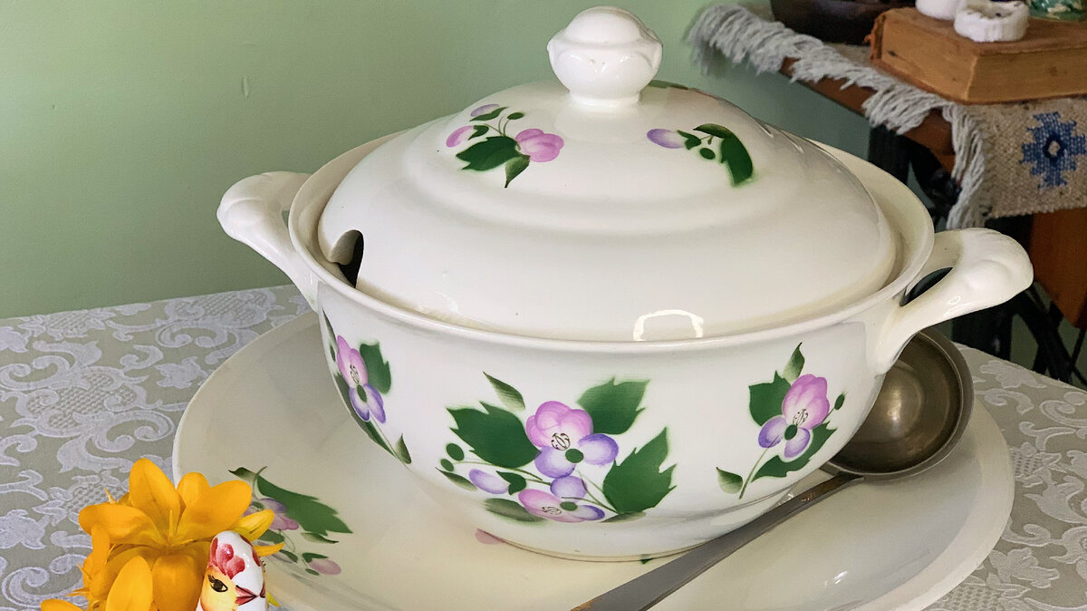 Супница и блюдо. Семикаракорская керамика. 1987 год Фото автора канала