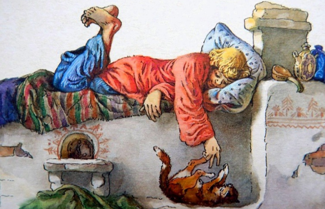 Спящие герои сказок. Лежать на печи. Человек лежит на печи. Емеля лежит на печи. Лентяй на печке.