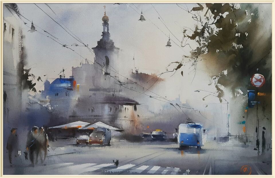 � ���� ������ / Ilya Ibryaev  Moscow streets - 53�35 cm / ���������� ����� - 53�35 ��
