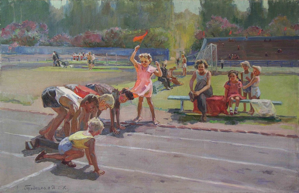 Советские картины. Спорт в Советской живописи. Дети в картинах советских художников. Спорт в Советском искусстве. Композиция на тему спорт.