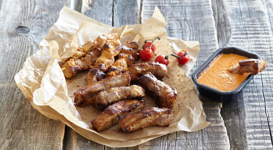 Свиные ребрышки в медовой глазури