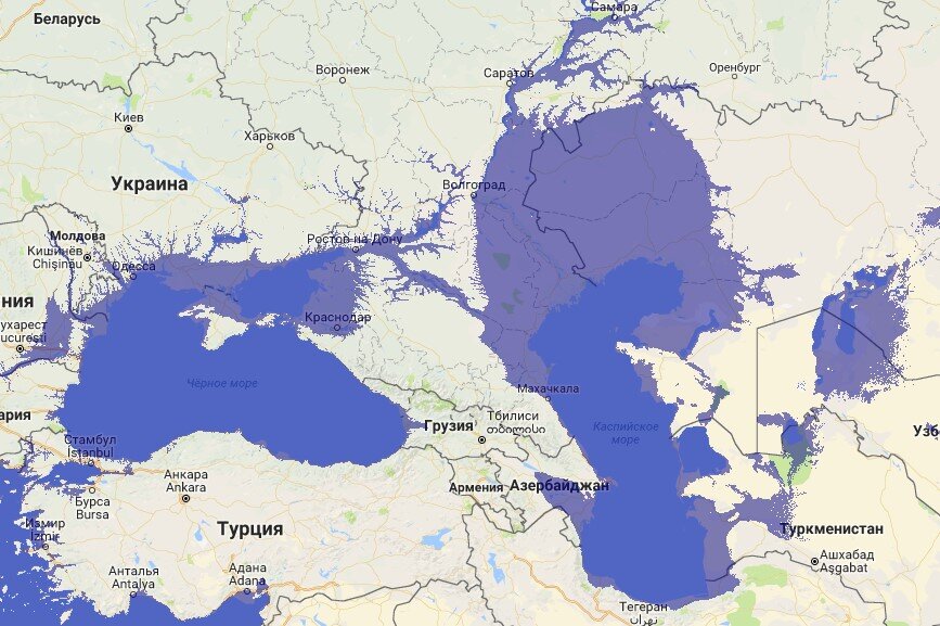 Куда впадает черное море в какой океан карта