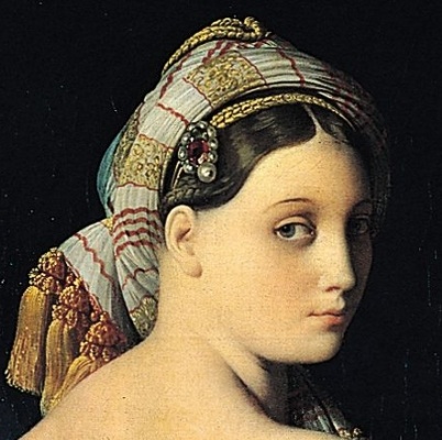 Жан Огюст Доминик Энгр. Большая Одалиска. 1814. Фрагмент.