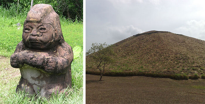 Большая пирамида и статуя в Ла-Венте