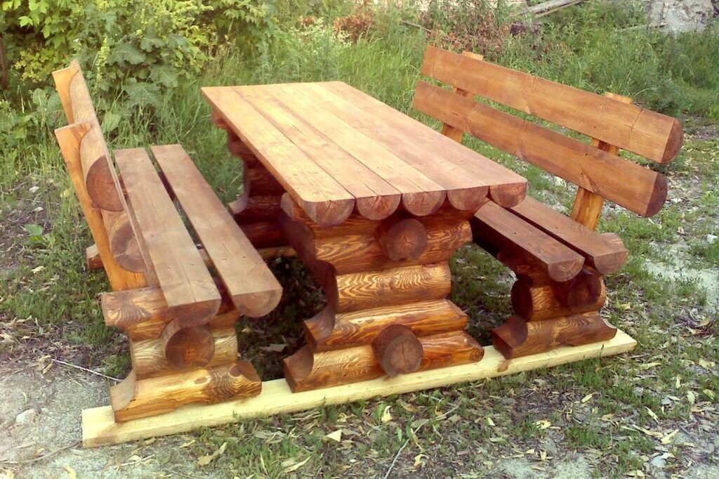 Деревянная мебель для сада своими руками. Мебель из коряг Кровать из веток и коряг