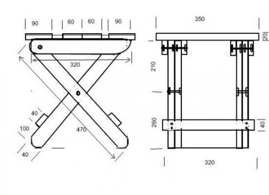 Складные стулья своими руками из дерева, чертежи