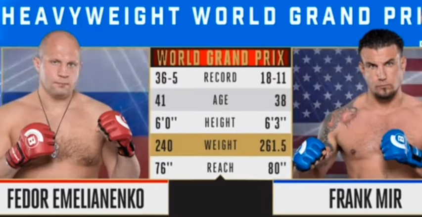 Фото: Фёдор Емельяненко и Фрэнк Мира