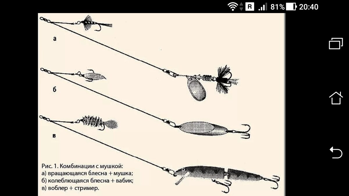 фото комбинации с мушкой приманка для ловли на спиннинг оснастка
