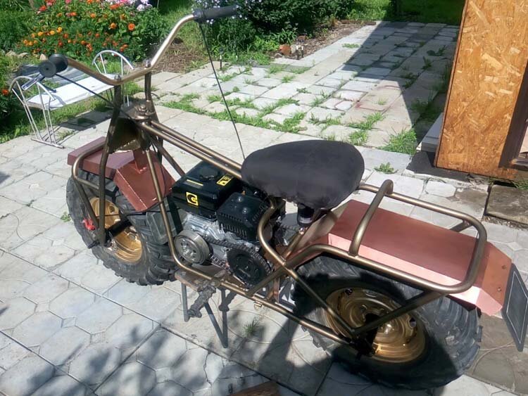 Самодельный мотоцикл для села