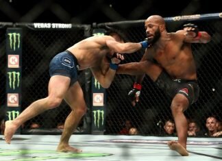    Бессменный чемпион UFC в наилегчайшем весе Деметриус Джонсон впервые уступил свой пояс Генри Сехудо, а Ти-Джей Диллашоу нокаутировал в реванше Коди Гарбрандта.