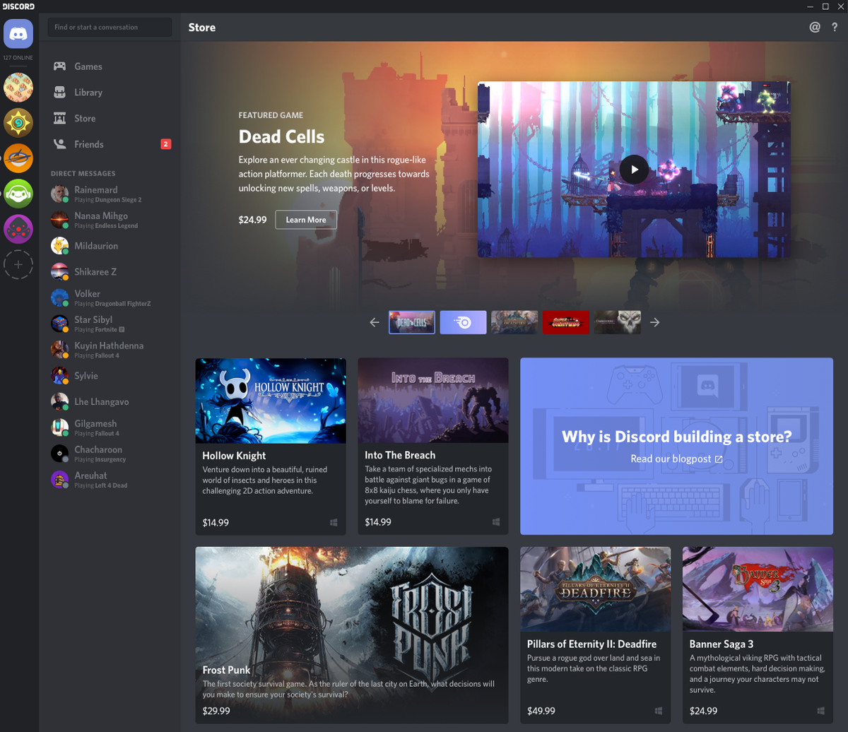 Discord запускает собственный магазин игр c проектами THQ Nordic, Deep  Silver и крутыми инди на старте | Googala.ru | Сайт о играх | Дзен