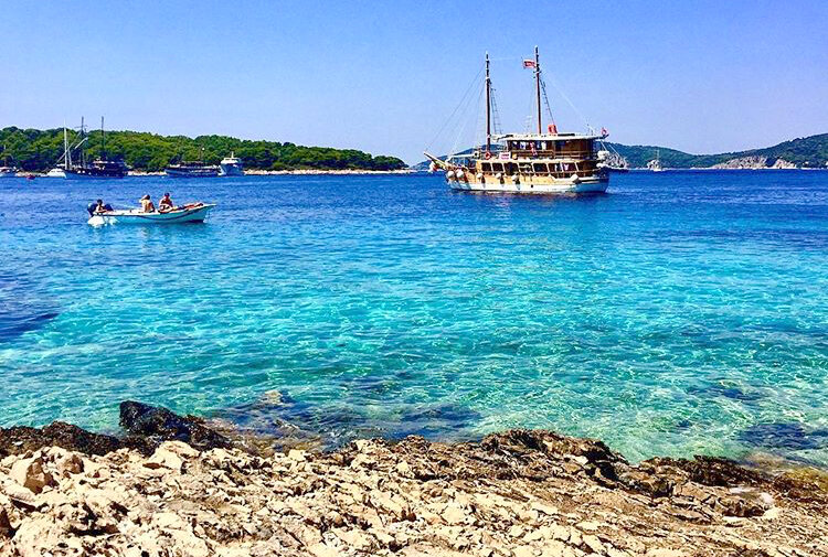 Jerolim island. Хорватия