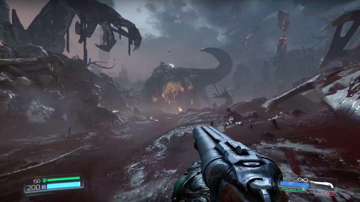 В будущем люди стали колонизировать Марс, строить там научно - исследовательские базы, которые позволяли совершать крупные открытия. но одно из них привело к массовым открытиям адских врат (порталов). Вы в роли бесстрашного солдата должны будете ликвидировать всех демонов и выяснить причину атак демонов. 