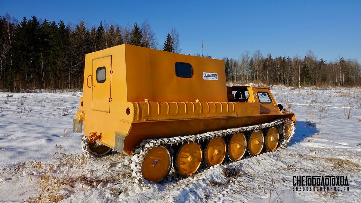 Модернизированный ГТ-СМ компании Снегоболотоход (snegobolotohod.ru)