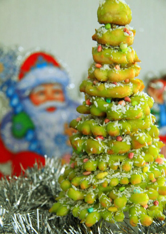 Нарядная съедобная ёлочка, для украшения Новогоднего стола!