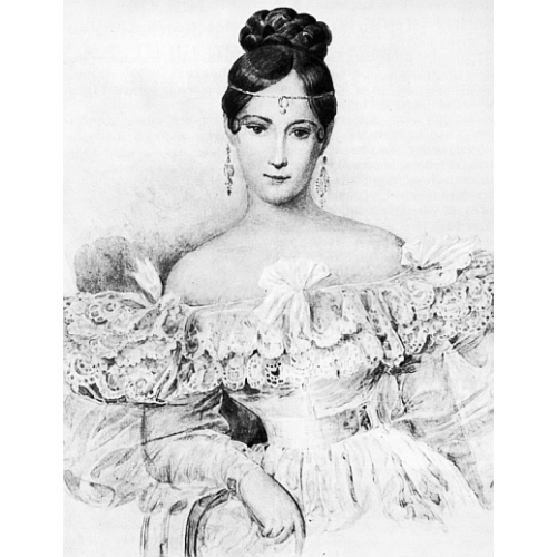 Супруга Пушкина - Наталья Гончарова - настоящая светская красавица!