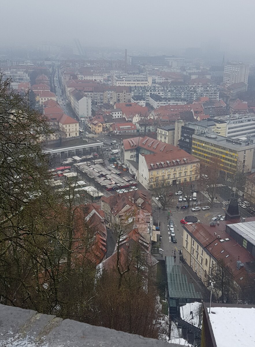 Фото города из крепости.Фото автора.