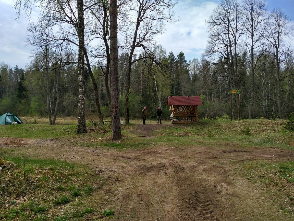 Место для ночевки, на одном из сплавов.