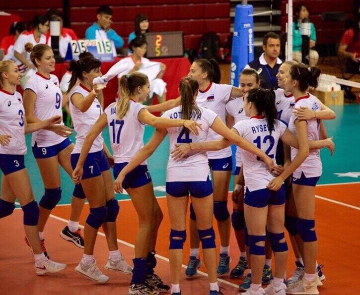 Женская сборная России после второй партии в матче против Таиланда