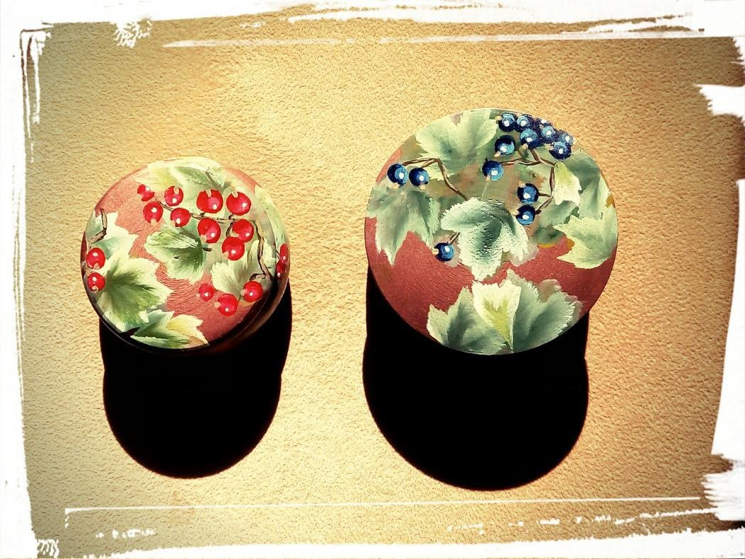 Елена Конюшина, шкатулочки со смородиной