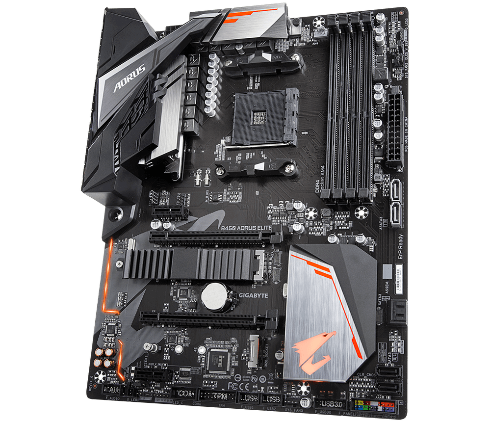 Плата Gigabyte B450 Aorus Elite унаследовала подсистему питания от своей старшей сестры на X470 и, на мой взгляд, представляется одной из самых интересных плат на B чипсете.