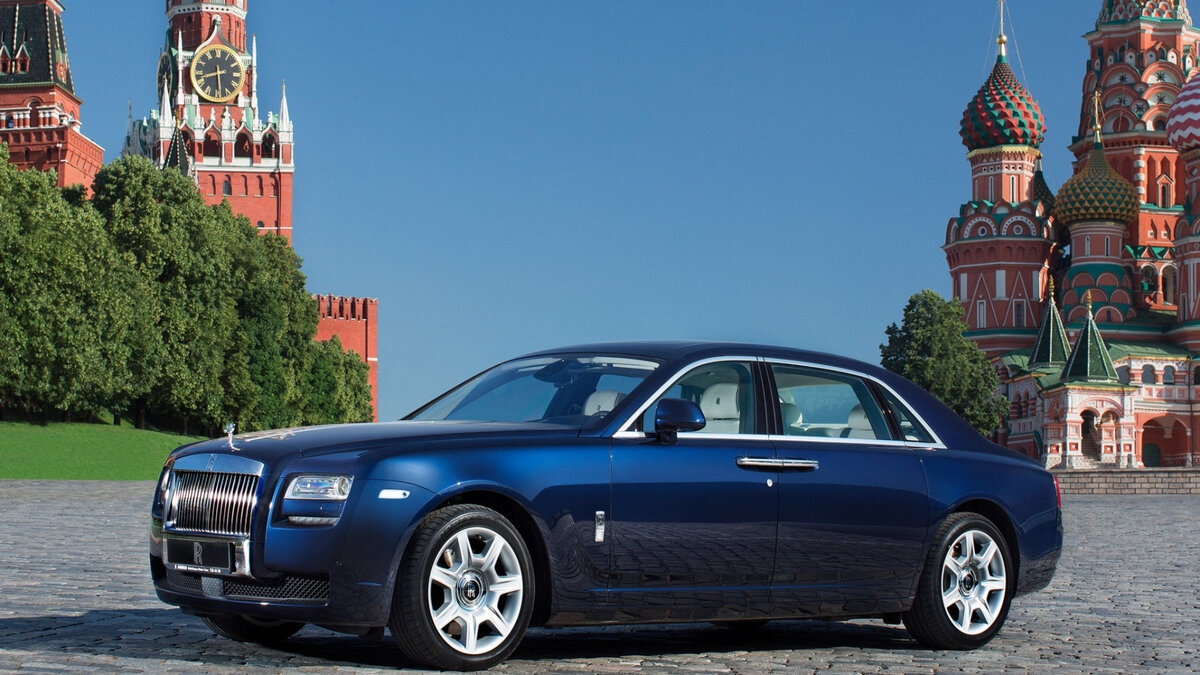 Rolls Royce на красной площади