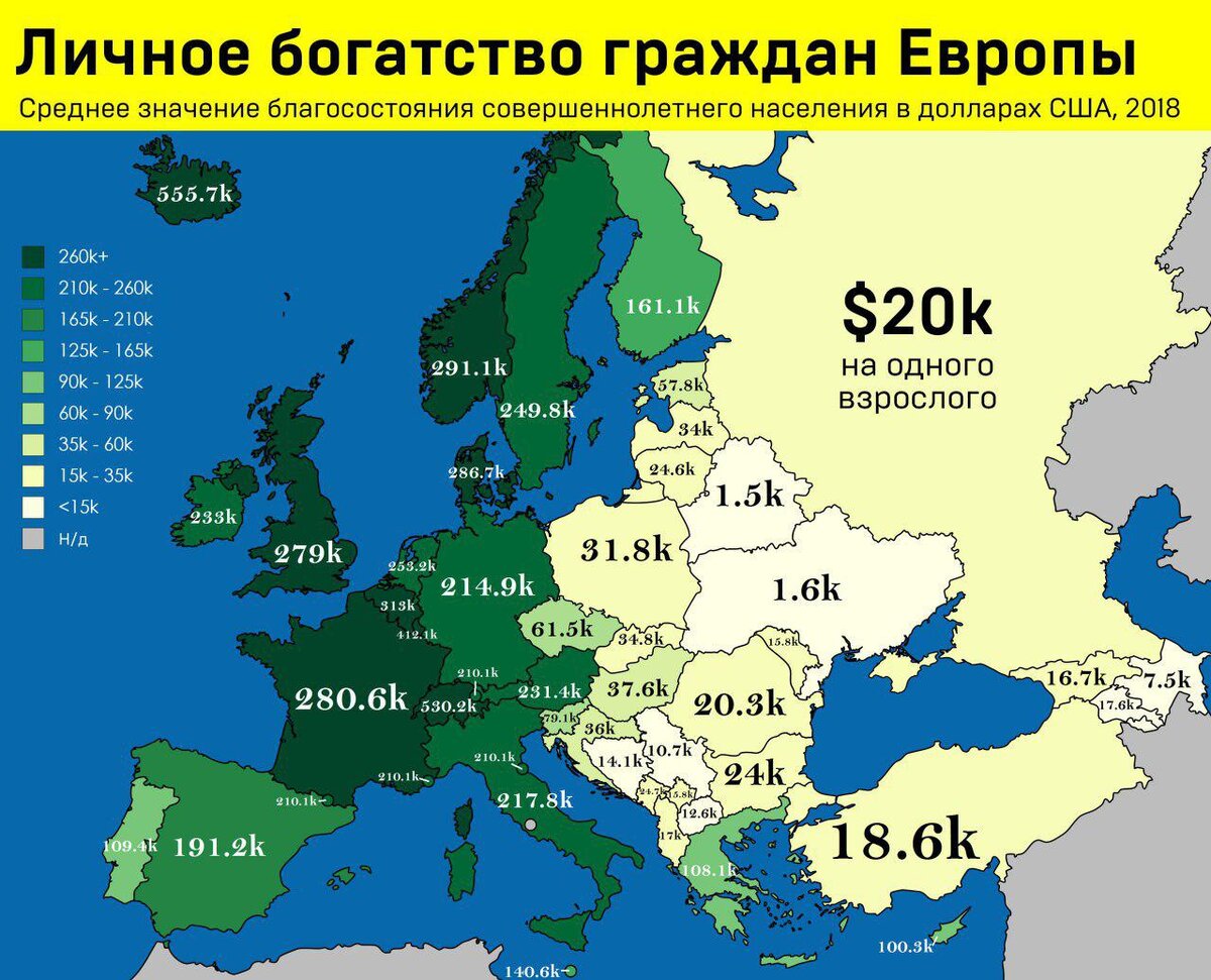 Карта европы по бедности