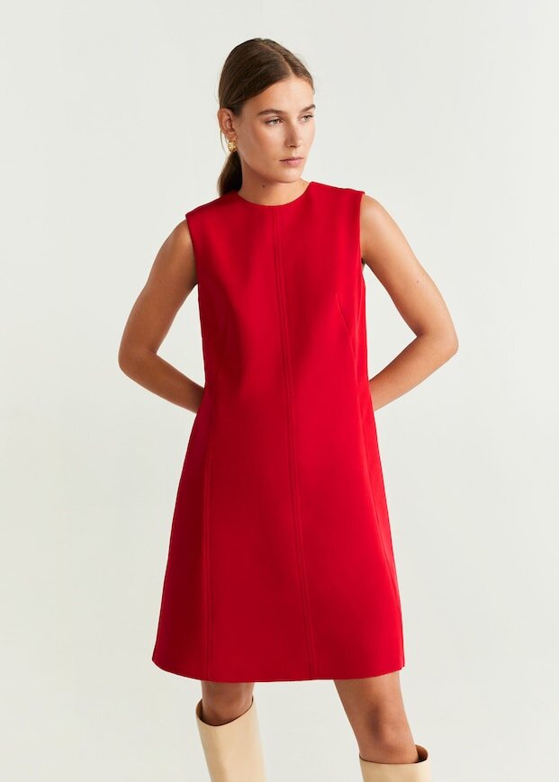 Платье прямого кроя