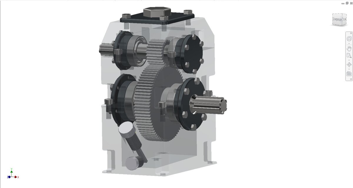 Редуктор цилиндрический вертикальный