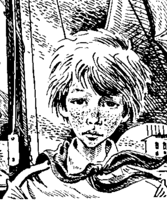 Иллюстрация к повести Владислава Крапивина. Мишка, по-моему, тоже - типичный "крапивинский мальчик".