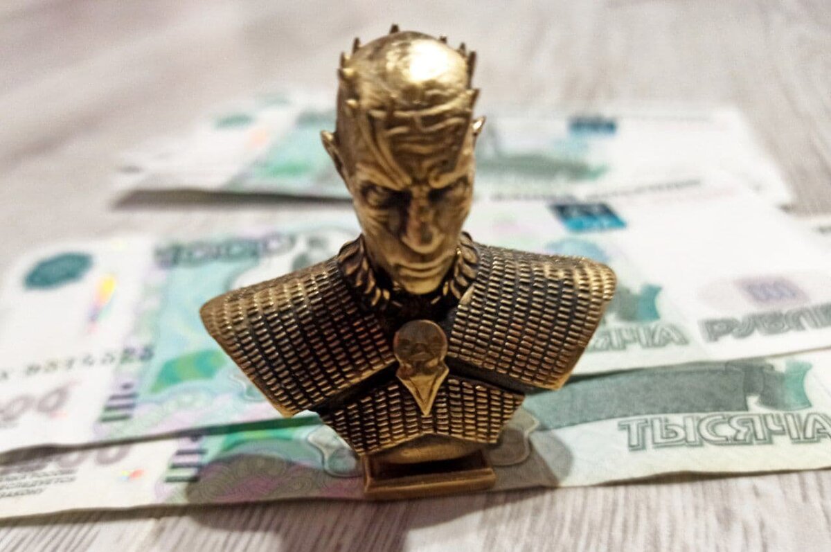 Бронзовая статуэтка "Король Ночи" из сериала Игра Престолов (хобби автора литье бронзы)