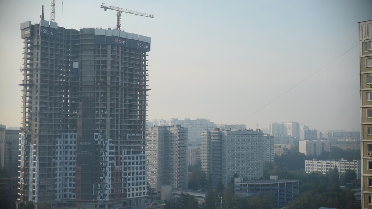    Смог в Москве из-за пожаров в Рязанской области© РИА Новости