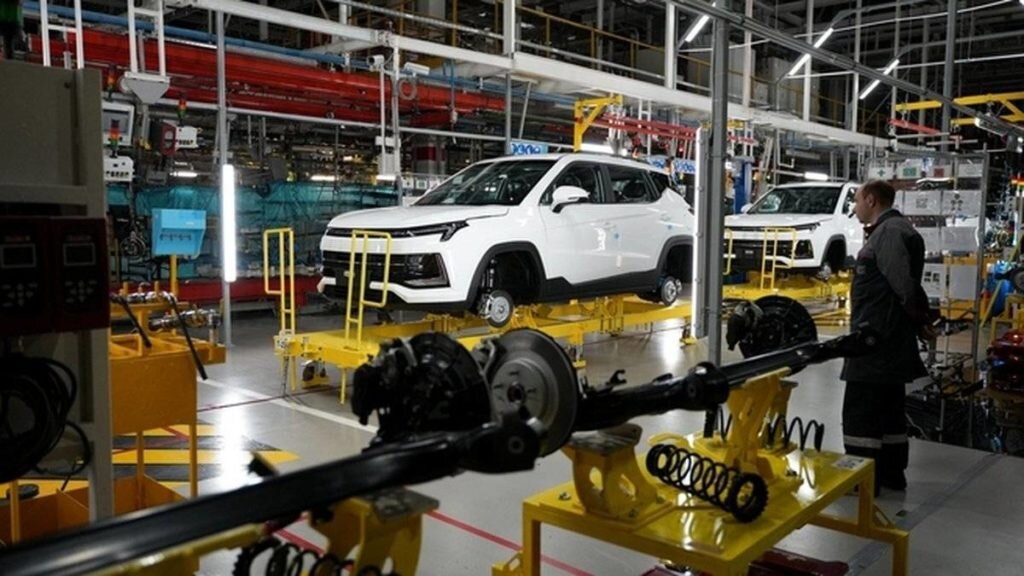   Производственная линия автомобиля Москвич 3