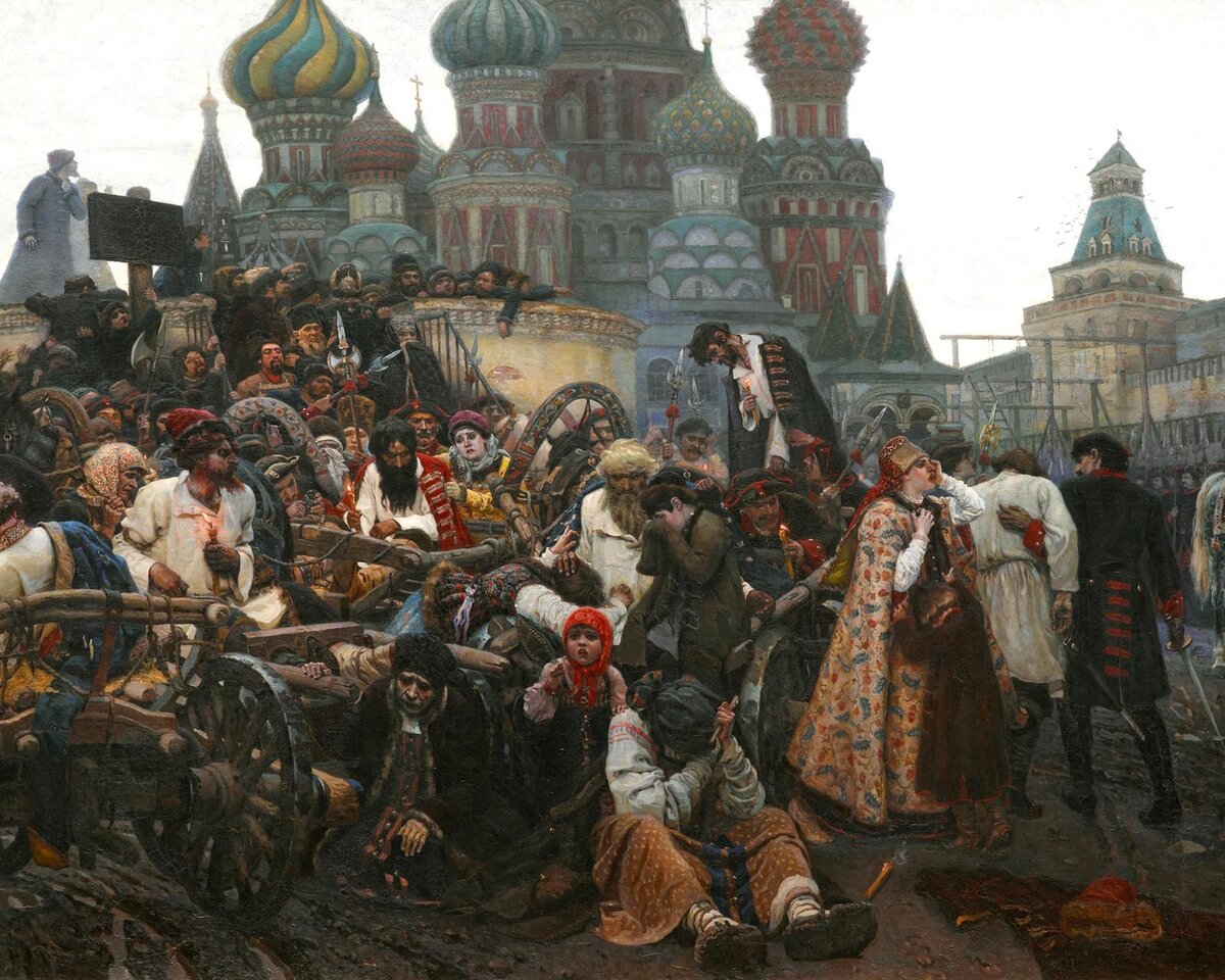 «Утро стрелецкой казни», 1881 г., В. И. Суриков. Источник: Государственная Третьяковская галерея