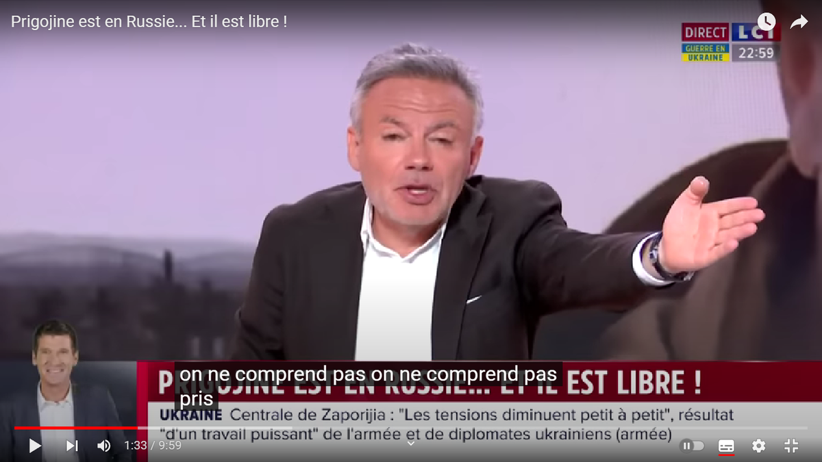 Эрик Брюне, скриншот с сайта LCI в YouTube