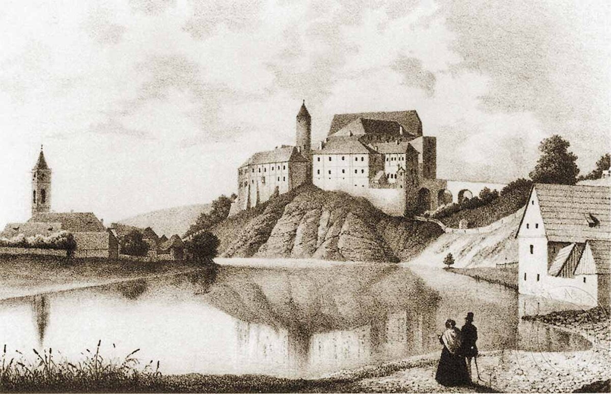 Я. Венуто. Ледеч-над-Сазавой. Литография