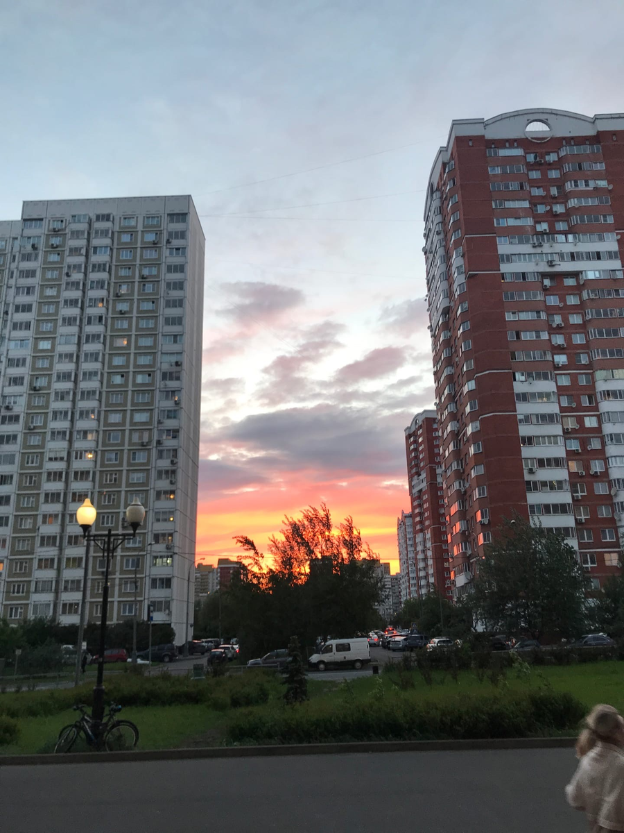 Вид на пороге нашего общежития, ДСЛ МГУ