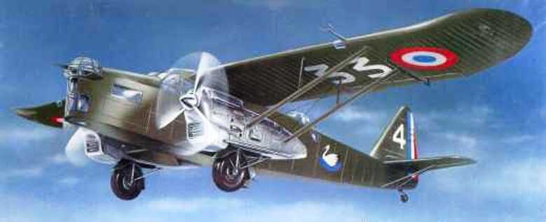 Французский бомбардировщик Потэ-54. На таком самолете воевал в Испании И.И.Проскуров.